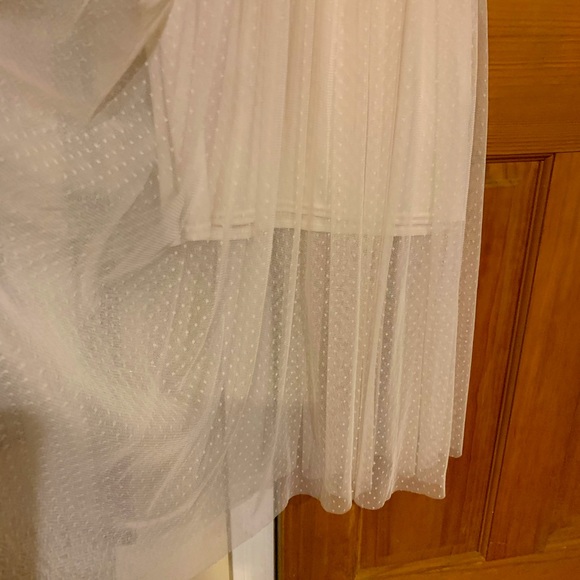 DIVIDED SHEER SWISS DOT MIDI DRESS TULLE SIZE 8 NWOT - Picture 8 of 14
